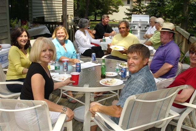 Counterclockwise from lower left hand corner: Phyllis Prentice, Eugene Schmidt, Jim Damiani, Bob Raspanti