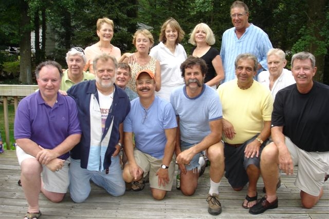 First Row: Jim Damiani, Frank Eberling, Jim Farsetta, Not Sure, Bob Raspanti, Charlie Pape.  Second row: Dick Harniman, Eugene Schmidt, Frank Erichsen.  3rd Row: Linda Goddard, Nancy Robinson, Ellen Pulis, Phyllis Prentice, Rich Leibowitz. 