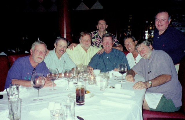 Friends since grade school: Vinnie Burns, Ken Barkin, Frank Eberling, Rock Levinson, Charlie Pape, Rich Leibowitz, Jim Damiani and Ken Connors.