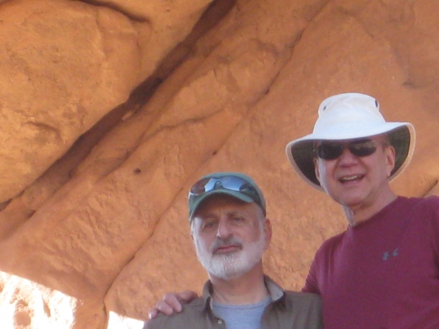 Ralph Whitey DAlessandro & Stephen The Rifleman Gartrell at Arches National Park - 4/4/2013