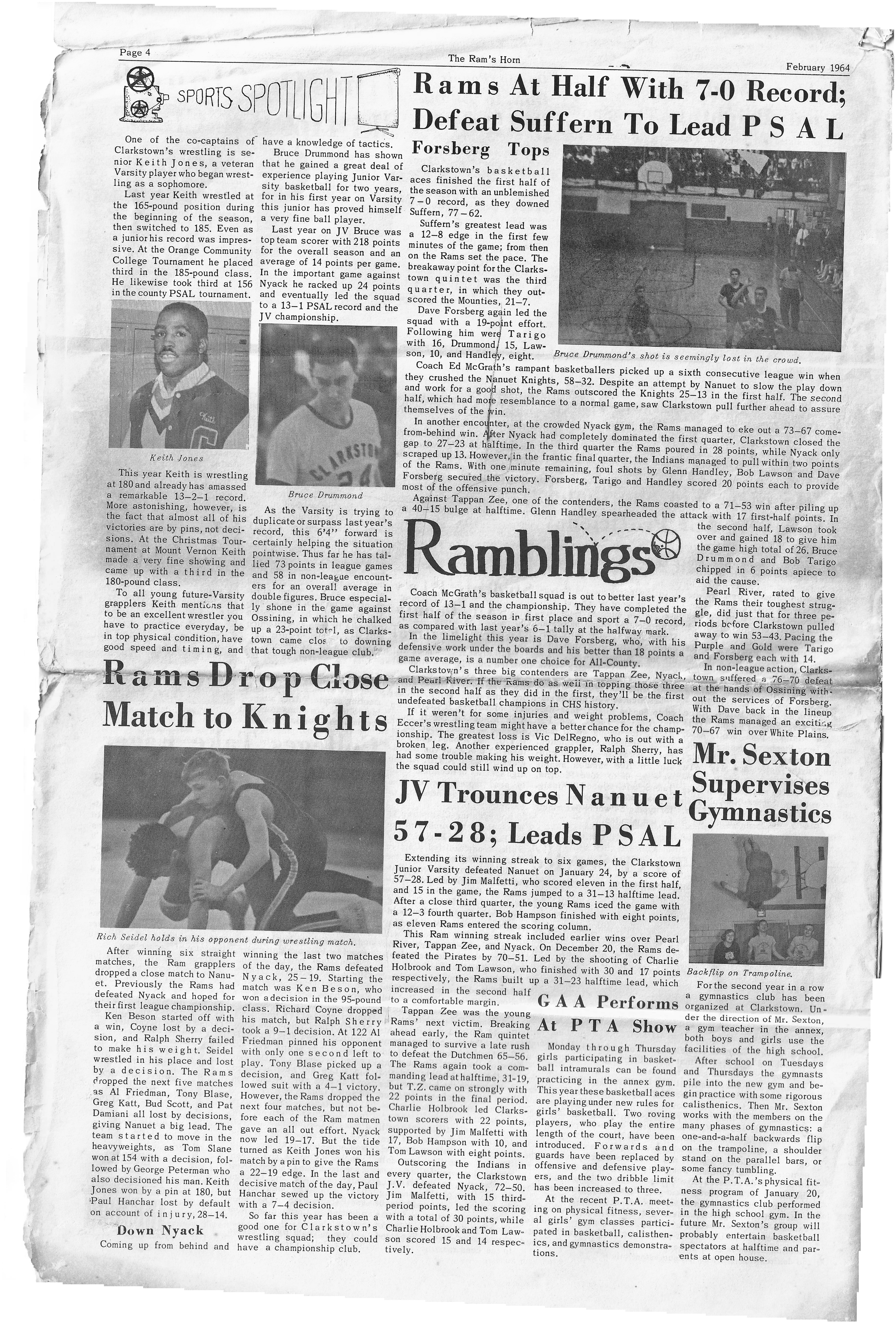 The Ram's Horn - Feb. '64 - Page 4