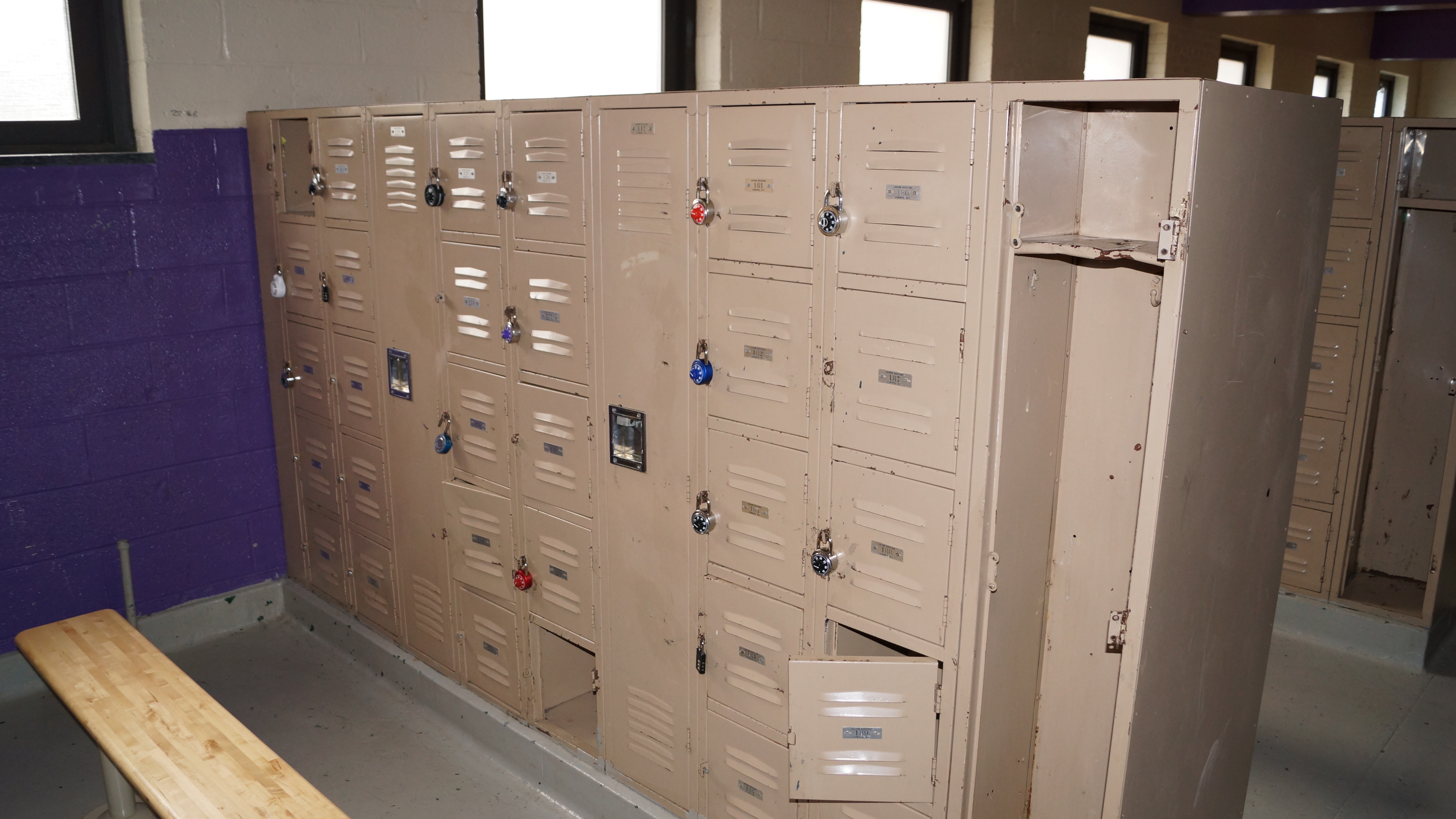 Looks like the lockers have not changed since 1964!